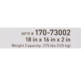 McKesson Seat Cushion 18 W X 16 L X 2 D Inch Foam / Gel (1065573_EA) 1/EA