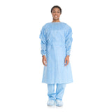 Halyard Tri-Layer Protective Procedure Gown X-Large Blue NonSterile AAMI Level 2 Disposable (683687_PK) 10/PK