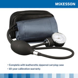 McKesson Brand Aneroid Sphygmomanometer Unit Large Adult Cuff Nylon Cuff 34 - 50 cm Pocket Aneroid (803198_BX) 1/BX