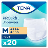TENA® ProSkin™ Plus Unisex Adult Absorbent Underwear Pull On with Tear Away Seams Medium Disposable Moderate Absorbency (1182392_CS) 80/CS