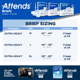 Attends® Care Advanced Unisex Adult Incontinence Brief X-Large Disposable Heavy Absorbency (957931_CS) 60/CS