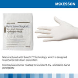 McKesson Perry® Surgical Glove Size 5.5 Sterile Latex Standard Cuff Length Smooth Cream Not Chemo Approved (1044703_BX) 50/BX