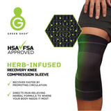 Green Drop™ Knee Support Small / Medium Pull-On 13 to 16 Inch Thigh Circumference Left or Right Knee (1230636_EA) 1/EA