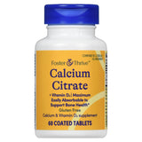 Foster & Thrive™ Joint Health Supplement Calcium Citrate / Vitamin D3 500 IU - 630 mg Strength Tablet 60 per Bottle (1246966_BT) 1/BT