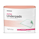 McKesson Super Disposable Underpad 23 X 36 Inch Fluff / Polymer Moderate Absorbency (724035_BG) 10/BG