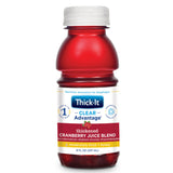 Thick-It® Clear Advantage® Thickened Beverage 8 oz. Bottle Cranberry Flavor Liquid IDDSI Level 3 Moderately Thick/Liquidized (803172_EA) 1/EA