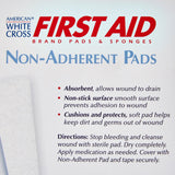 American White Cross Non-Adherent Dressing 3 X 4 Inch Sterile 1 per Pack (142142_BX) 100/BX