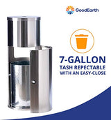 GoodEarth Stainless-Steel Floor Stand Wipe Dispenser with Built-in Trash Receptacle Each