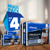 Attends® For Men Male Adult Absorbent Underwear Pull On with Tear Away Seams Large Disposable Heavy Absorbency (1039114_BG) 18/BG