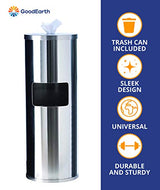 GoodEarth Stainless-Steel Floor Stand Wipe Dispenser with Built-in Trash Receptacle Each