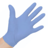 Aquasoft® Exam Glove Medium NonSterile Nitrile Standard Cuff Length Textured Fingertips Blue Chemo Tested (975530_BX) 300/BX
