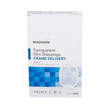 McKesson Transparent Film Dressing 4 X 4-3/4 Inch Frame Style Delivery Octagon Sterile (886409_BX) 50/BX