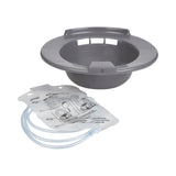 McKesson Sitz Bath Round Graphite Plastic 2000 mL Bag Graduated, 500 mL Increments up to 2000 mL (1028137_CS) 10/CS