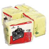Brawny® Professional Dusting Cloths Quarterfold, 17 x 24, Unscented, Yellow, 50/Pack, 4 Packs/Carton (GPC29616) Box of 200