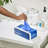 CareStock™ Exam Glove Medium NonSterile Nitrile Standard Cuff Length Textured Fingertips Blue Chemo Tested (1230897_CS) 2000/CS