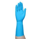 Ansell Utility Glove Small Flock Lined Latex / Nitrile Blue 13 Inch Straight Cuff NonSterile (199695_CS) 48/CS
