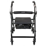 McKesson 4 Wheel Rollator Black Adjustable Height / Folding Aluminum Frame (1065266_EA) 1/EA