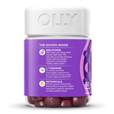 OLLY® Sleep Dietary Supplement L-Theanine / Melatonin / Botanicals 100 mg - 3 mg - 16 to 17 mg Strength Gummy 50 per Bottle Blackberry Zen Flavor (1228383_BT) 1/BT