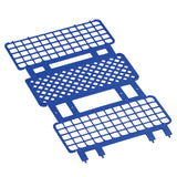 Heathrow Scientific LLC Fold and Snap Test Tube Rack 60 Place 5 to 15 mL Tube Size Blue 2-2/5 X 4-1/8 X 9-2/3 Inch (1178776_EA) 1/EA