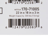 McKesson Seat Cushion 22 W X 18 L X 3 D Inch Polyurethane (1065554_CS) 5/CS