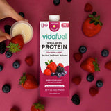 Vida Fuel Wellness Protein Oral Supplement Berry Delight Flavor Liquid 32 oz. Reclosable Carton (1244683_EA) 1/EA