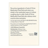 Foster & Thrive™ Chest Rub 4.8% - 1.2% - 2.6% Strength Ointment 3.5 oz. (1235084_EA) 1/EA