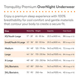 Tranquility® Premium OverNight™ Unisex Adult Absorbent Underwear Pull On with Tear Away Seams Medium Disposable Heavy Absorbency (665229_BG) 18/BG