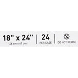 McKesson Bed Pillow 18 X 24 Inch White Single Patient Use (939589_CS) 24/CS