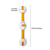 McKesson Rotating Suction-Cup Grab Bar White / Yellow Plastic (1103383_CS) 3/CS