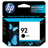 HP HP 92, (C9362WN) Black Original Ink Cartridge (HEWC9362WN) Each