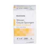 McKesson Gauze Sponge 4 X 4 Inch 8-Ply NonSterile 200 per Pack (440028_CS) 4000/CS