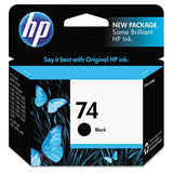 HP HP 74, (CB335WN) Black Original Ink Cartridge (HEWCB335WN) Each