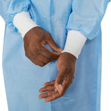 McKesson Protective Procedure Gown One Size Fits Most Blue NonSterile Not Rated Disposable (1247971_CS) 60/CS
