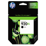 HP HP 920XL, (CD975AN) High-Yield Black Original Ink Cartridge (HEWCD975AN) Each