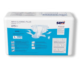 Seni® Classic Plus Unisex Adult Incontinence Brief Large Disposable Moderate Absorbency (1163864_CS) 100/CS