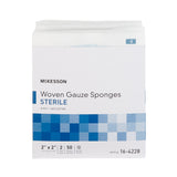 McKesson Gauze Sponge 2 X 2 Inch 8-Ply Sterile 2 per Pack (635942_PK) 1/PK