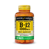 Mason Natural® Vitamin Supplement Vitamin B12 1,000 mcg Strength Tablet 100 per Bottle (853039_BT) 1/BT
