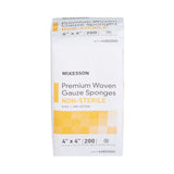 McKesson Gauze Sponge 4 X 4 Inch 8-Ply NonSterile 200 per Pack (446041_CS) 4000/CS