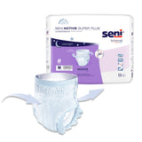 Seni® Active Super Plus Unisex Adult Absorbent Underwear Pull On with Tear Away Seams Medium Disposable Heavy Absorbency (1163818_CS) 36/CS