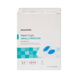 McKesson Heel Cup U-Shaped Silicone Female 5-1/2 to 9-1/2 / Male 5 to 9 Blue / Clear (1132300_PR) 1/PR