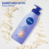 Nivea® Shea Daily Moisture Hand and Body Moisturizer 16.9 oz. Pump Bottle Scented Lotion (1231868_EA) 1/EA