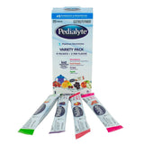 Pedialyte® Powder Packs Oral Electrolyte Solution Fruit Punch / Grape / Apple / Strawberry Flavor 0.3 oz. Electrolyte (843442_BX) 8/BX