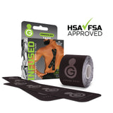 Green Drop™ Kinesiology Tape Black 2 X 10 Inch Nylon / Polyester / Spandex NonSterile (1230639_BX) 20/BX