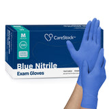 CareStock™ Exam Glove Medium NonSterile Nitrile Standard Cuff Length Textured Fingertips Blue Chemo Tested (1230897_CS) 2000/CS