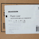McKesson Pitcher Liner Plastic, Graduated (1028133_CS) 500/CS