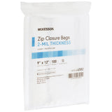 McKesson Reclosable Bag 9 X 12 Inch Polyethylene Clear Zipper Closure (911644_BX) 10/BX