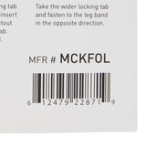 McKesson Leg Strap 2 X 24 Inch Length, Dual-Locking Tabs, Stretch Material, Hook and Loop Closure, Nonsterile (1107740_BG) 1/BG