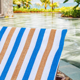 Hospeco® Cabo Cabana Chaise Cover 30x85 Navy/Beige, 12/Case (HOSCC-CC-NV-BG-CS) Case of 12
