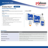 Kindest Kare® Advanced Antimicrobial Soap Foaming 1,000 mL Dispenser Refill Bottle Unscented (1106586_CS) 6/CS