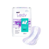 Seni® Lady Maximum Bladder Control Pad 11 Inch Length Moderate Absorbency Super Absorbent Core One Size Fits Most (1222537_PK) 30/PK